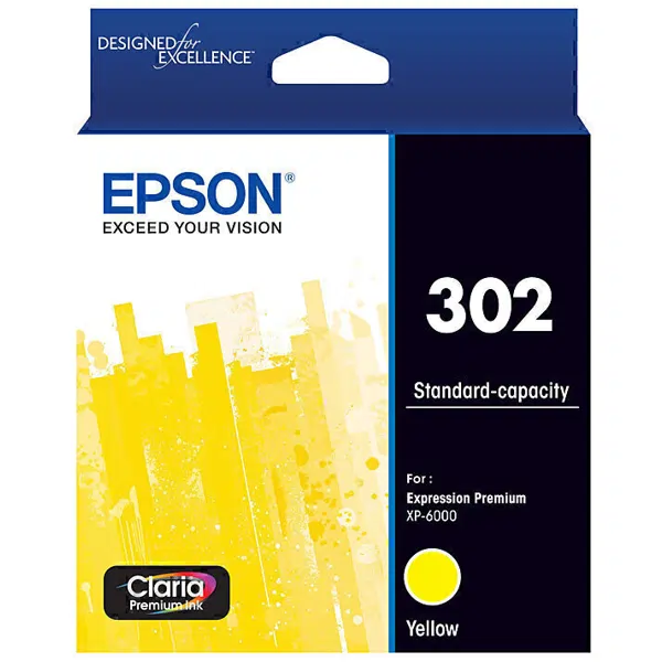 Epson 302 Yellow Ink Cartridge C13T01W492