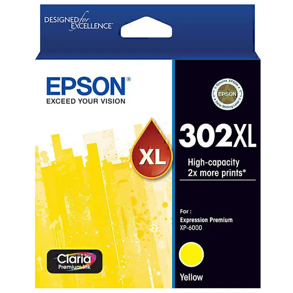 Epson 302XL Yellow Ink Cartridge C13T01Y492