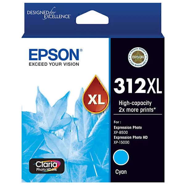 Epson 312XL Cyan Ink Cartridge C13T183292