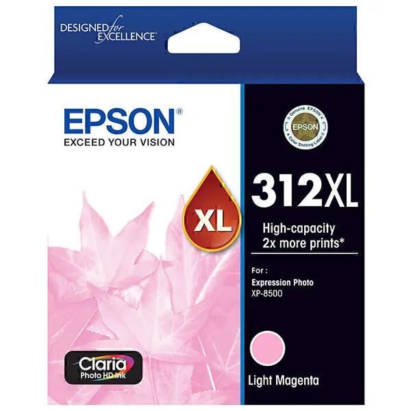 Epson 312XL Light Magenta Ink Cartridge C13T183692