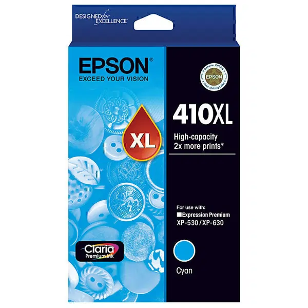 Epson 410XL Cyan Ink Cartridge C13T340292