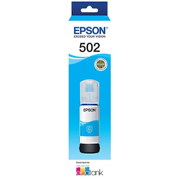 Epson T502 Cyan EcoTank Ink Bottle C13T03K292