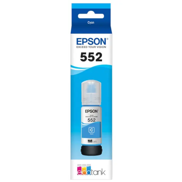 Epson T552 Cyan EcoTank Ink Bottle C13T06W292