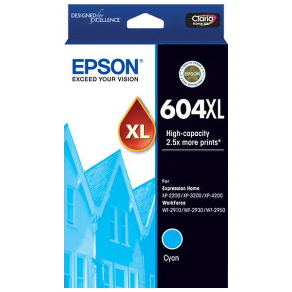 Epson 604XL Cyan Ink Cartridge C13T10H292