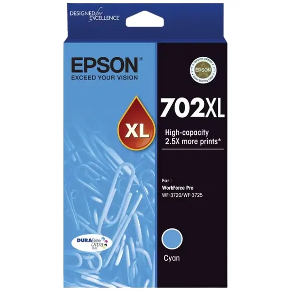 Epson 702XL Cyan Ink Cartridge C13T345292