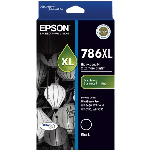 Epson 786XL Black Ink Cartridge C13T787192