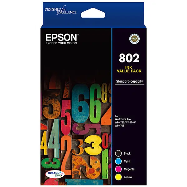 Epson 802 CMYK Colour Pack C13T355692