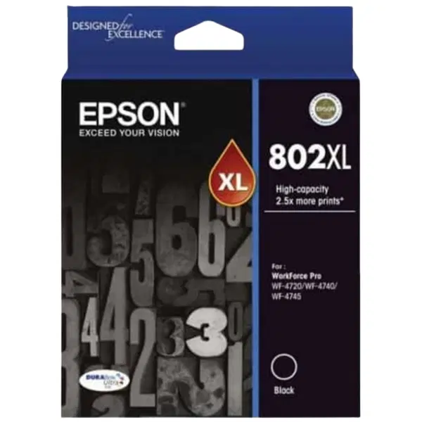 Epson 802XL Black Ink Cartridge C13T356192