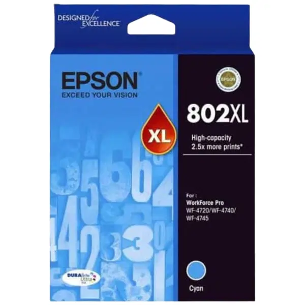 Epson 802XL Cyan Ink Cartridge C13T356292