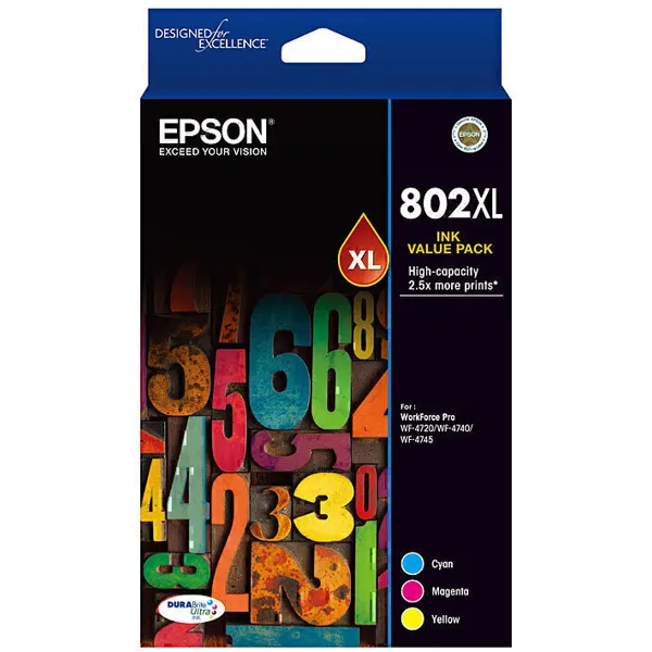 Epson 802XL CMY Colour Pack C13T356592