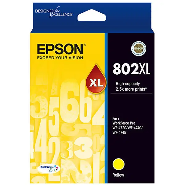 Epson 802XL Yellow Ink Cartridge C13T356492