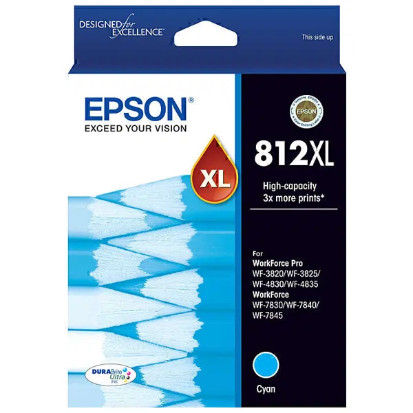 Epson 812XL Cyan Ink Cartridge C13T05E292