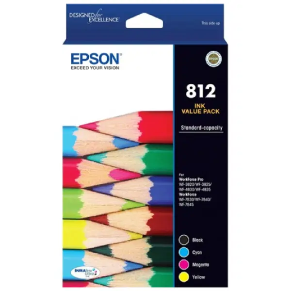 Epson 812 4 Ink Cartridge Value Pack C13T05D692