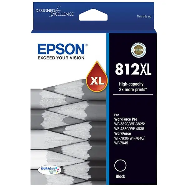 Epson 812XL Black Ink Cartridge C13T05E192