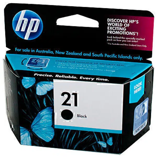 HP #21 Black Ink Cartridge C9351AA