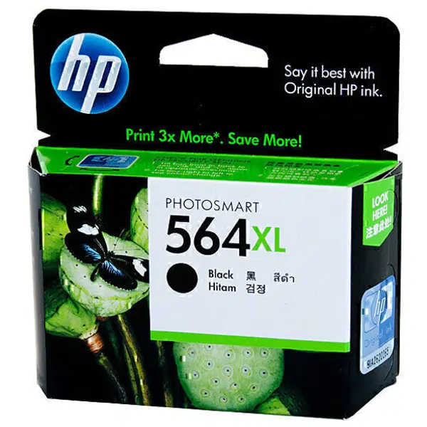 HP #564XL Black High Yield Ink Cartridge CN684WA