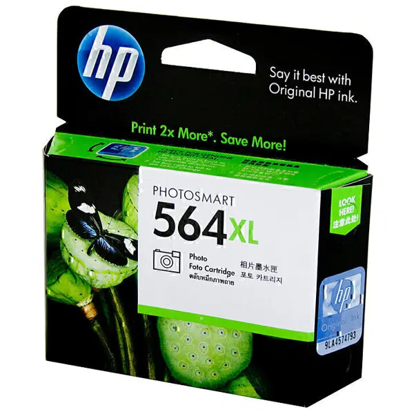 HP #564XL Photo Black High Yield Ink Cartridge CB322WA