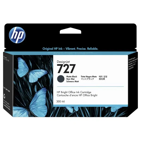 HP #727 300ml Matte Black Cartridge 194850303975