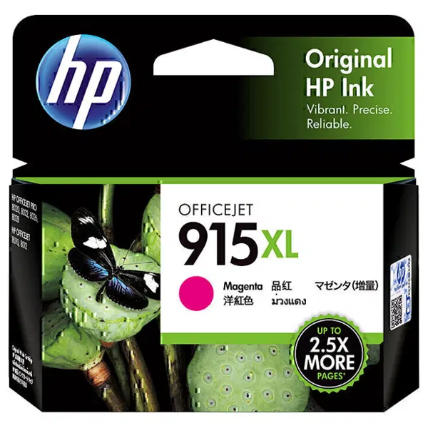 HP #915XL Magenta High Yield Ink Cartridge 3YM20AA