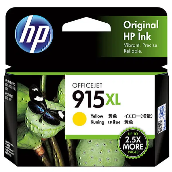 HP #915XL Yellow High Yield Ink Cartridge 3YM21AA