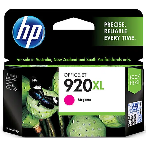 HP #920XL Magenta High Yield Ink Cartridge CD973AA