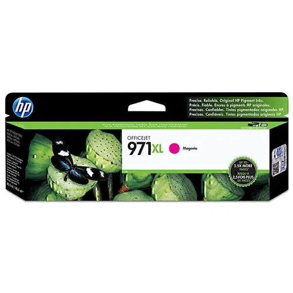 HP #971XL Magenta High Yield Ink Cartridge CN627AA