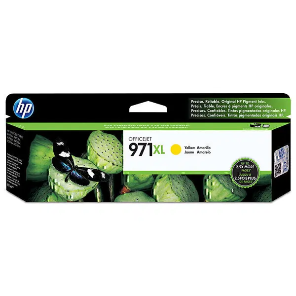 HP #971XL Yellow High Yield Ink Cartridge CN628AA