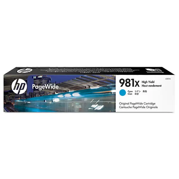 HP #981X Cyan High Yield Ink Cartridge L0R09A