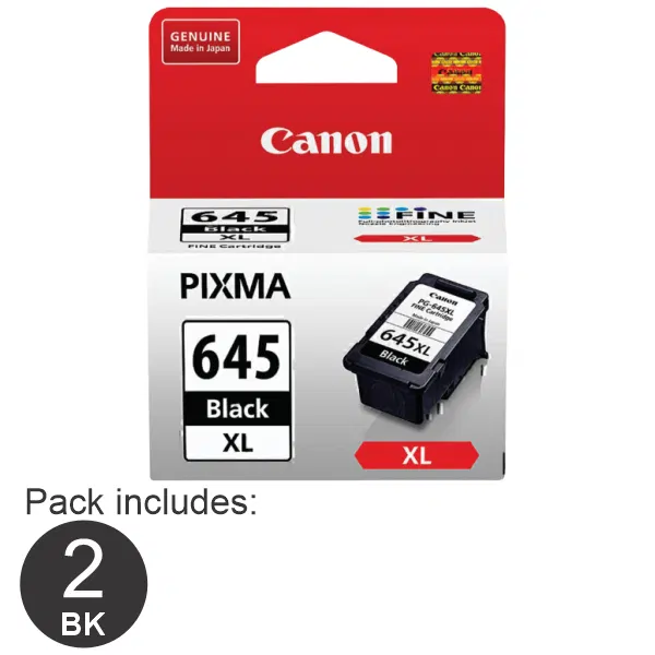 2 x Canon PG645XL Black Ink Cartridge PG645XL