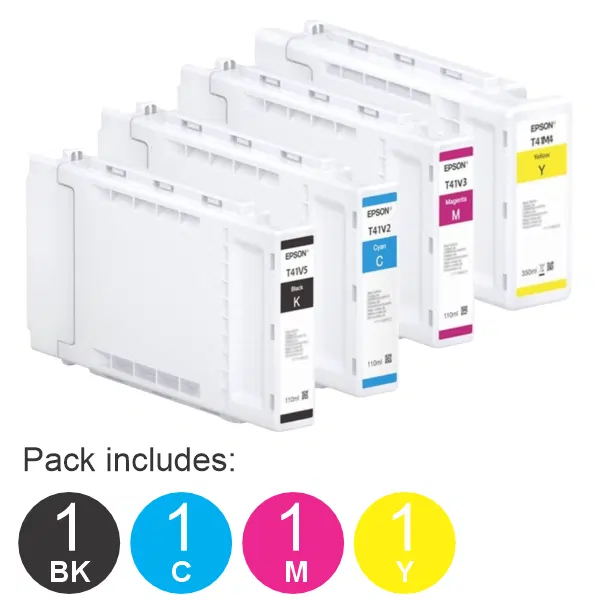 4 Pack – UltraChrome 110ml (1BK,1C,1M,1Y) Ink Cartridges