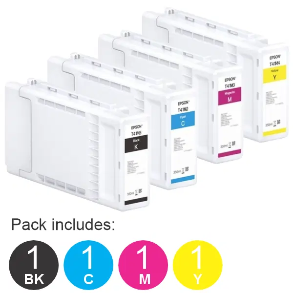 4 Pack – UltraChrome 350ml (1BK,1C,1M,1Y) Ink Cartridges