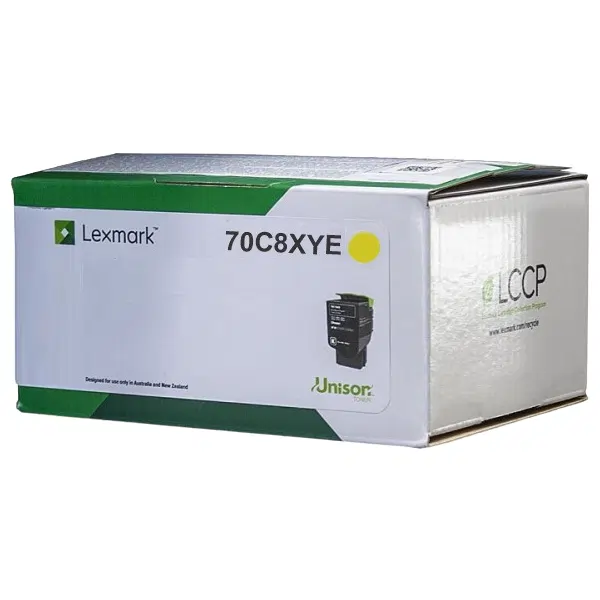 Lexmark 708XY (70C8XYE) Extra High Yield Yellow Toner Cartridge 70C8XYE