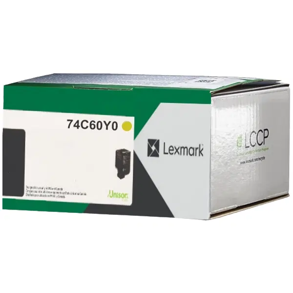 Lexmark 74C60Y0 Yellow Toner Cartridge 74C60Y0