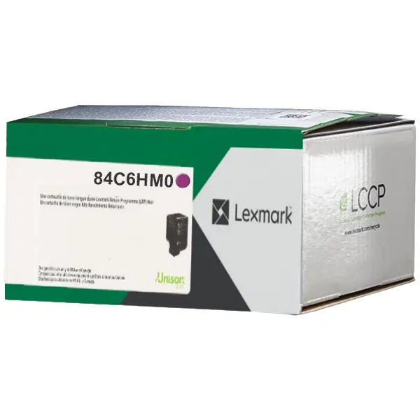 Lexmark 84C6HM0 High Yield Magenta Toner Cartridge 84C6HM0