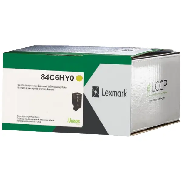 Lexmark 84C6HY0 High Yield Yellow Toner Cartridge 84C6HY0