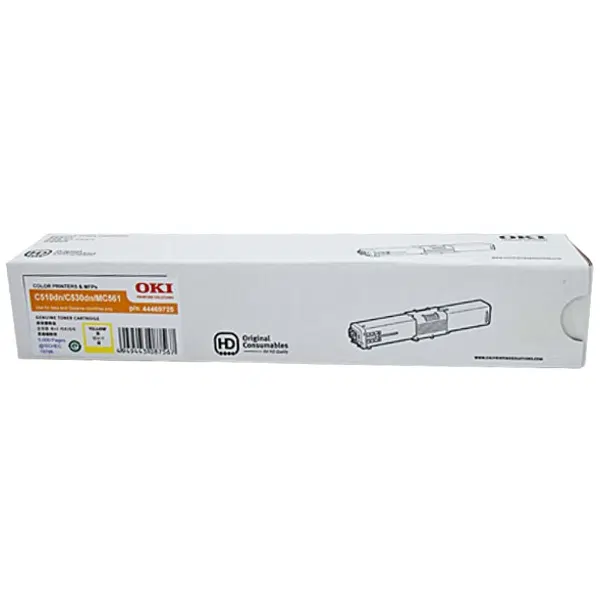 OKI C510DN Yellow Toner Cartridge 44469725