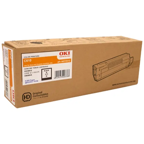 OKI C610 Black Toner Cartridge 44315312