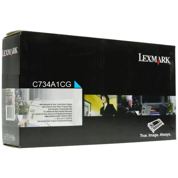 Lexmark C734A1CG Cyan Toner Cartridge C734A1CG