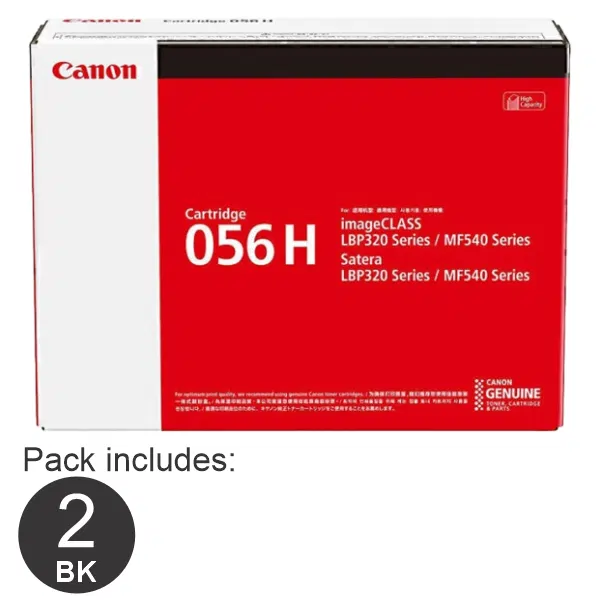 2 x Canon CART056HY Black High Yield Toner Cartridge