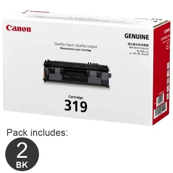 2 x Canon CART319 Black Toner Cartridge