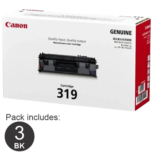 3 x Canon CART319 Black Toner Cartridge