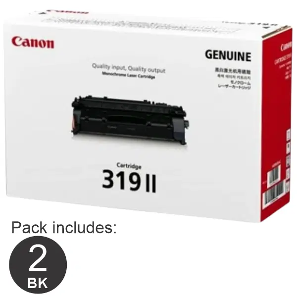 2 x Canon CART319HY Black High Yield Toner Cartridge