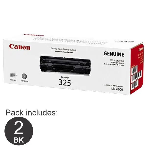 2 x Canon CART325 Black Toner Cartridge