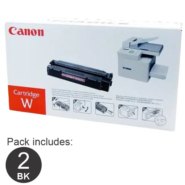 2 x Canon FXW/CARTW Black Toner Cartridge CARTW