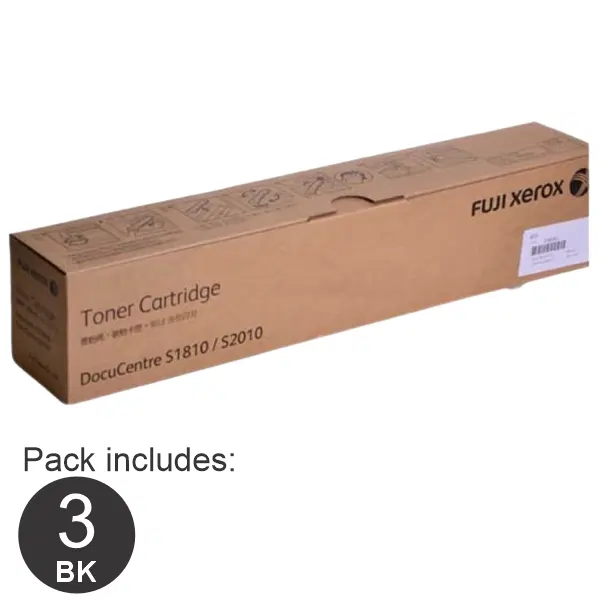 3 x Fuji Xerox CT201911 Black Toner Cartridge CT201911