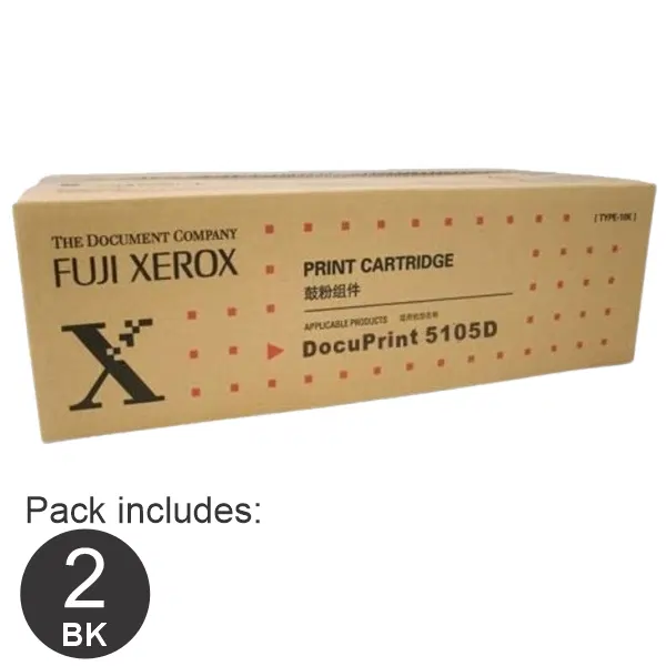 2 x Fuji Xerox CT202337 Black Toner Cartridge CT202337