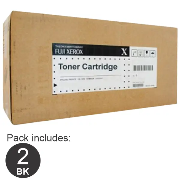 2 x Fuji Xerox CT202373 Black Toner Cartridge CT202373