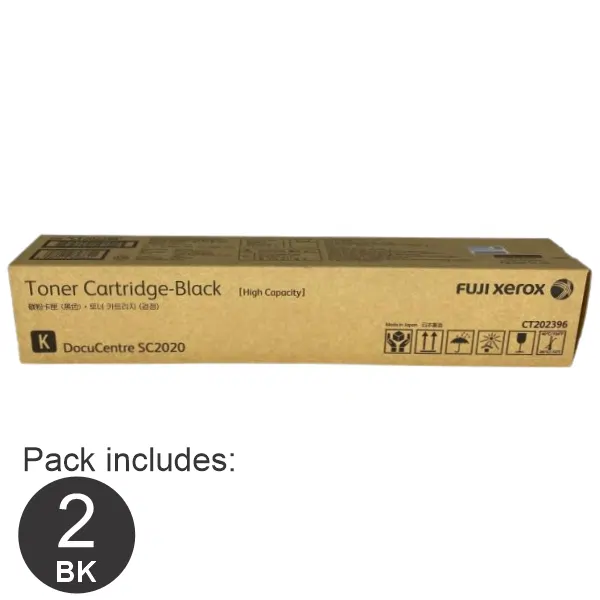 2 x Fuji Xerox CT202396 Black Toner Cartridge CT202396