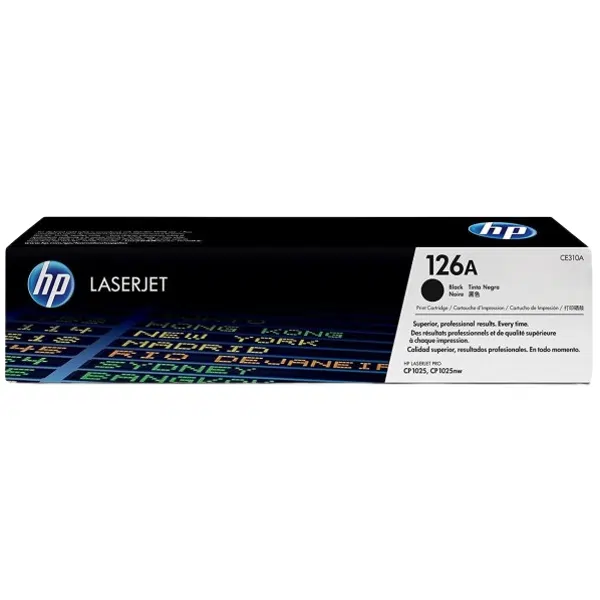 HP #126A Black Toner Cartridge CE310A