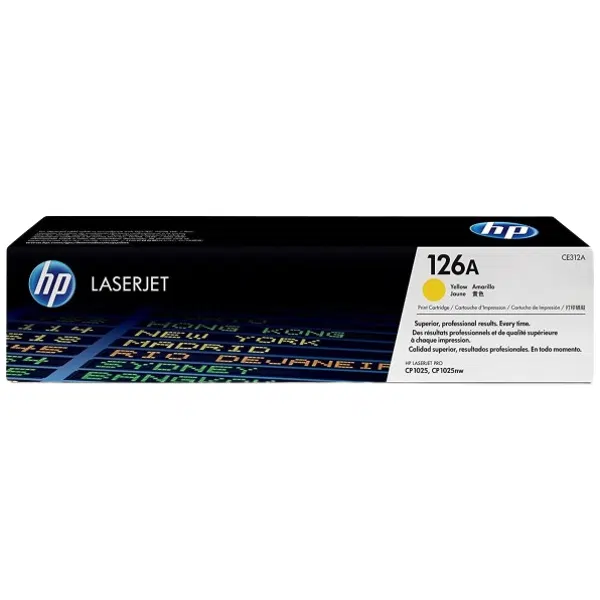 HP #126A Yellow Toner Cartridge CE312A